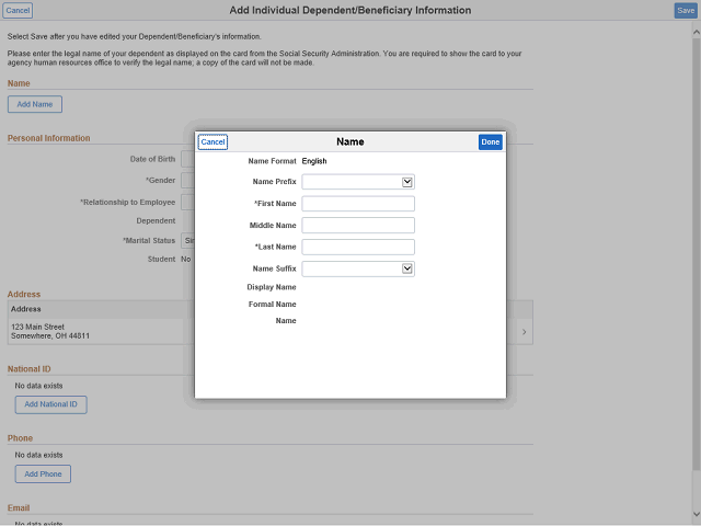 Screen image of this step
