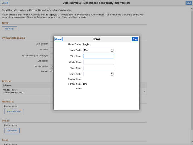 Screen image of this step