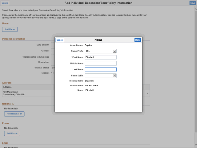 Screen image of this step