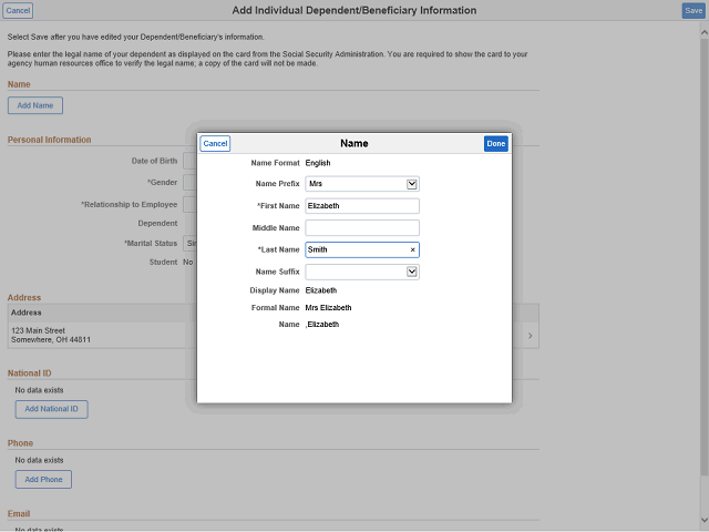 Screen image of this step