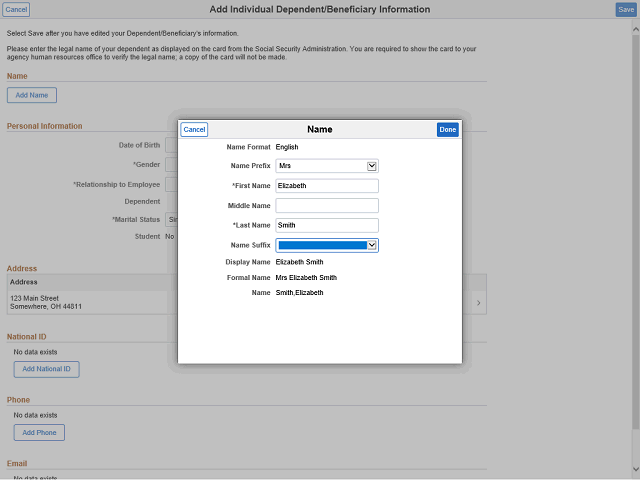 Screen image of this step