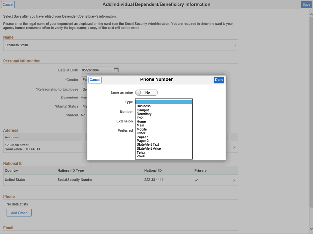 Screen image of this step