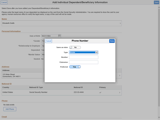 Screen image of this step