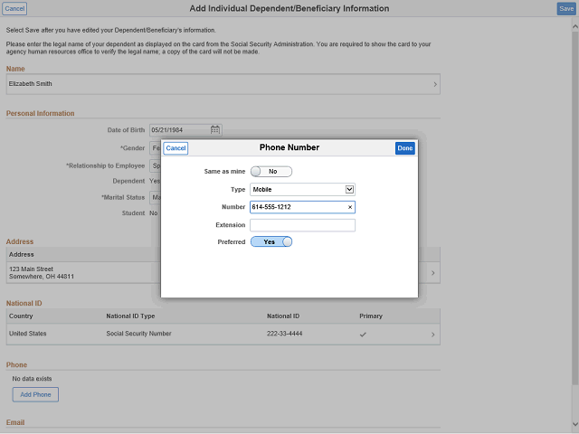 Screen image of this step