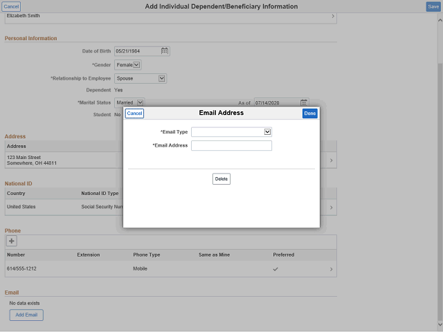 Screen image of this step