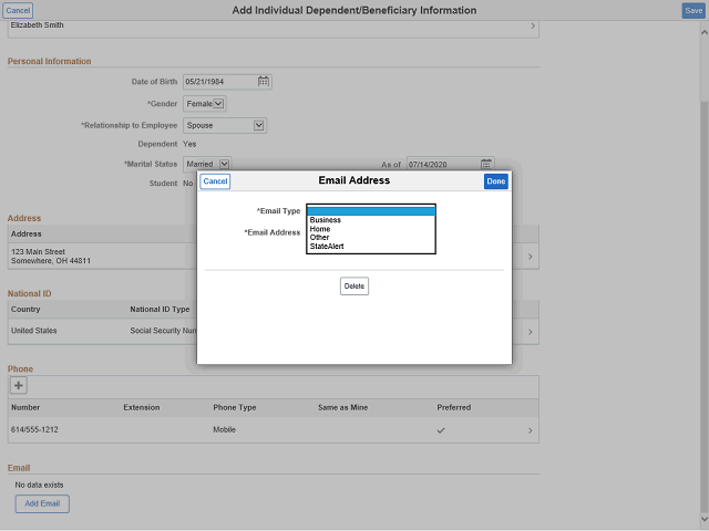 Screen image of this step