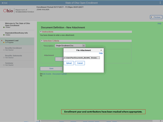 Screen image of this step