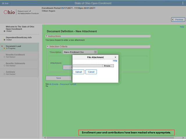 Screen image of this step
