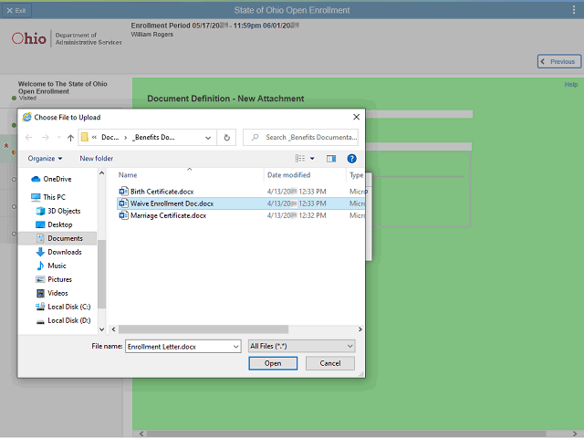 Screen image of this step