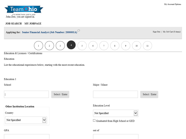 Screen image of this step