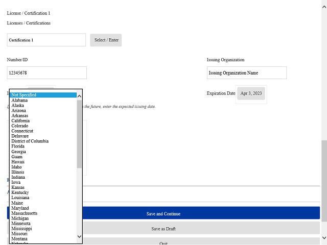 Screen image of this step