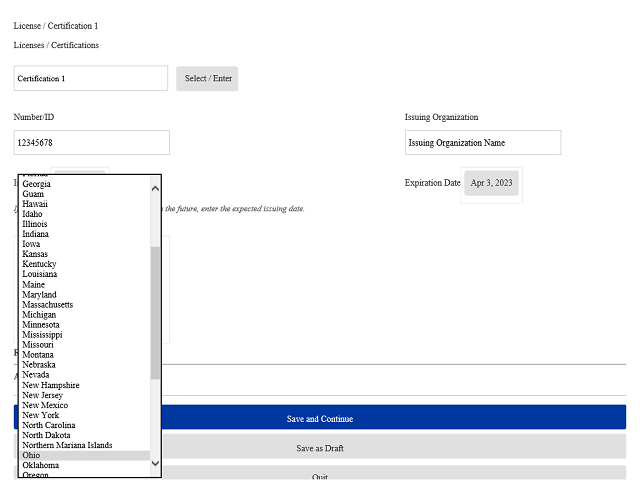 Screen image of this step