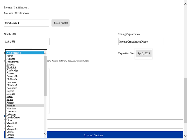 Screen image of this step