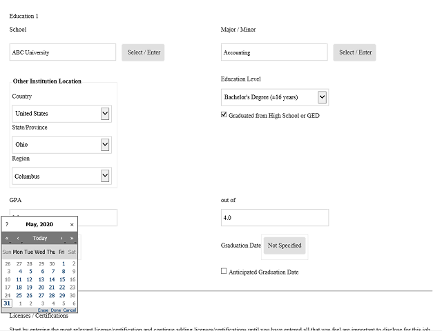 Screen image of this step