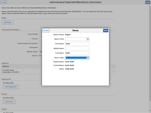 Screen image of this step