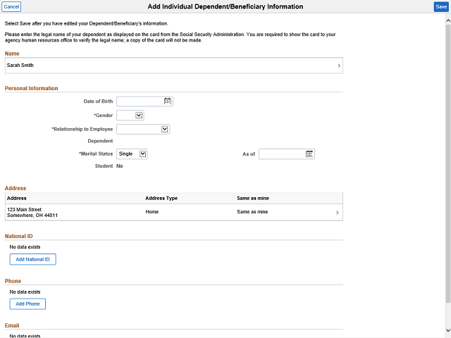 Screen image of this step