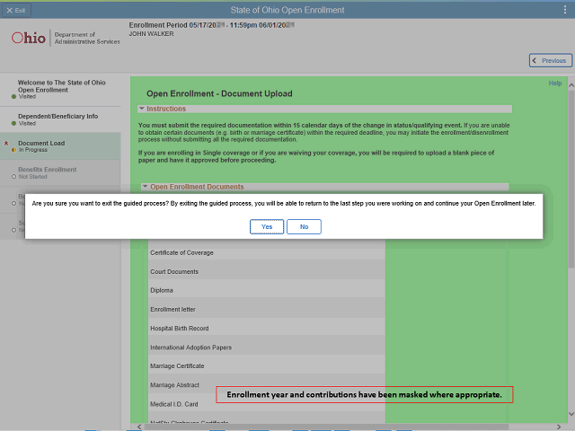 Screen image of this step